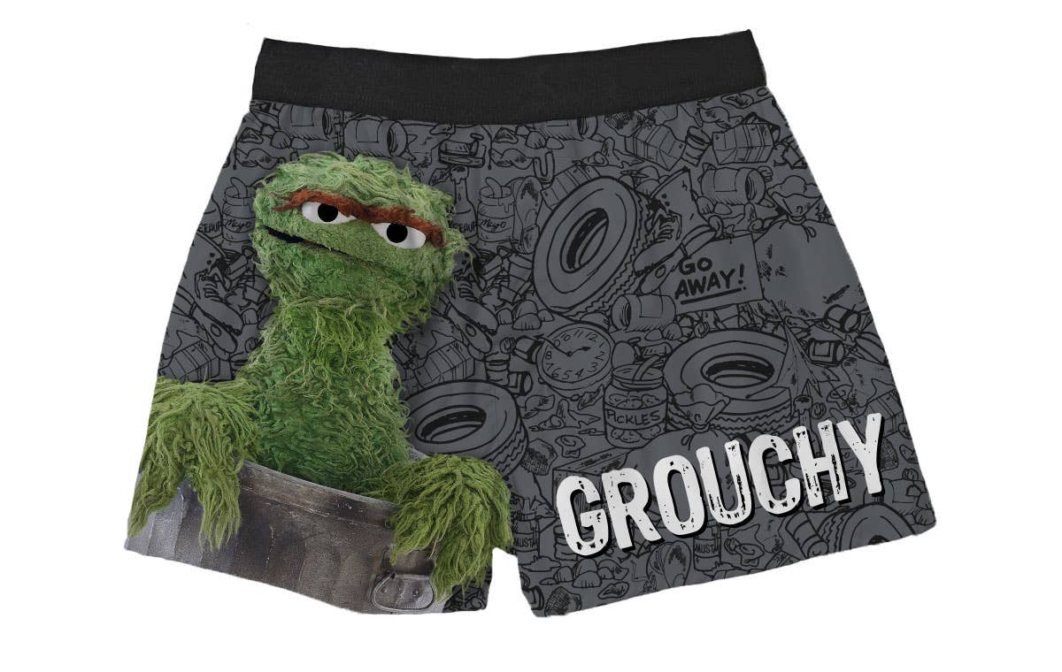 Men's Character Boxer shorts Picture Squares Size S & M Grumpy 